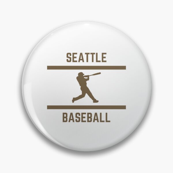 Artikelvorschau, Seattle Baseball in Goldfarbe entworfen und verkauft von IssaraStudio.