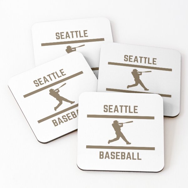 Item preview, Gold Color Seattle Baseball designed and sold by IssaraStudio.