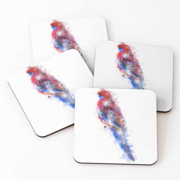 Item preview, Crimson Rosella Watercolour Artwork designed and sold by Typeglyphs.