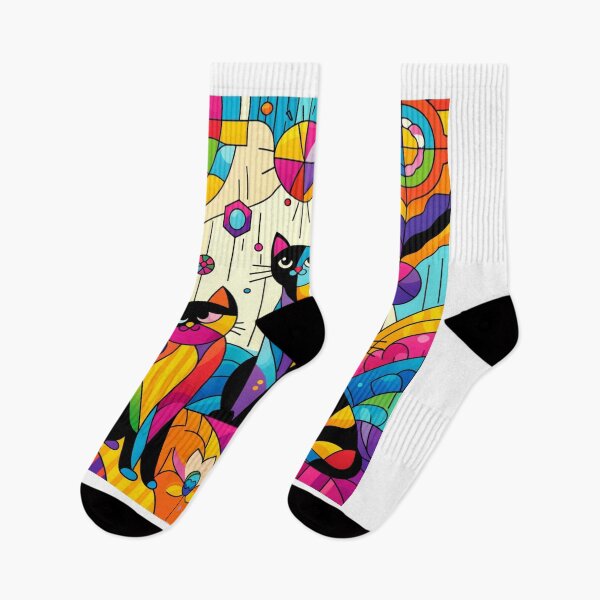 Item preview, Colorful Cats Artwork designed and sold by BubandAika.