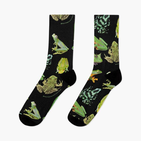 Item preview, Tropical Frogs Collage! Tree-frogs, dart-frogs and more! designed and sold by Crotaluszonata.
