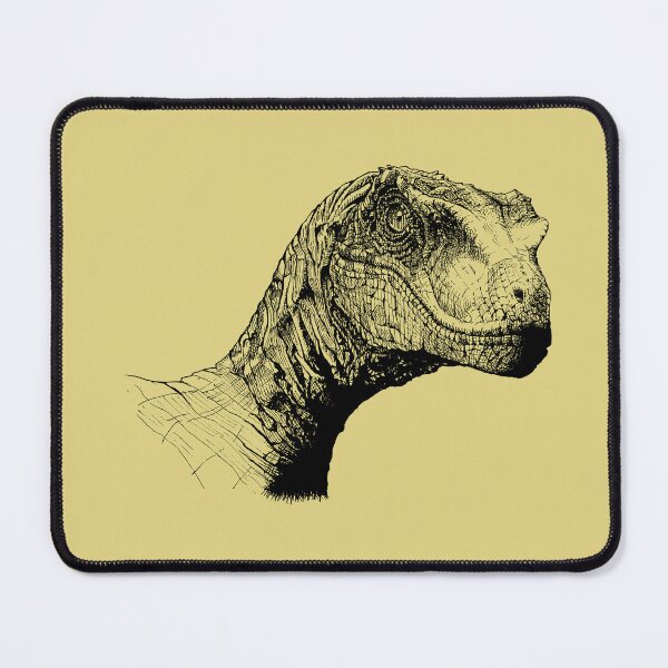 Item preview, Raptor Line Art Drawing (Light Yellow Edition) designed and sold by FunHelium.