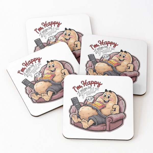 Item preview, Full Potato "I'm happy when I'm full" designed and sold by garasani.