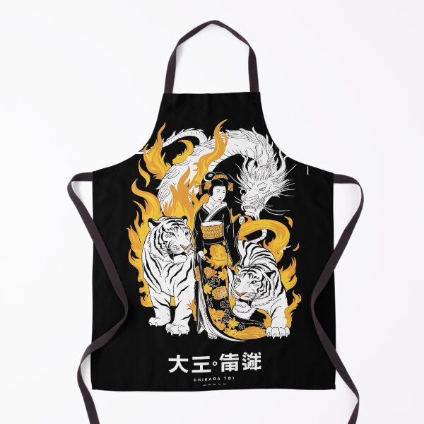 Item preview, Flames of Fate: Geisha, Dragon, and White Tiger II designed and sold by Kookie Tarp.