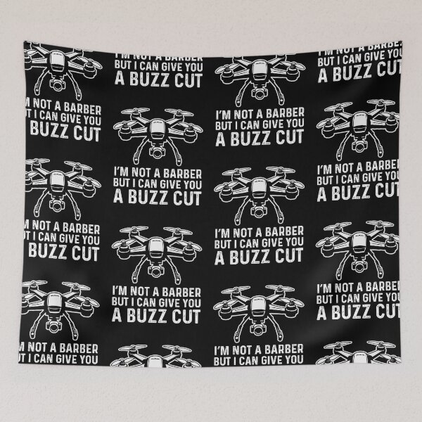 Item preview, I'm Not A Barber But I Can Give You A Buzz Cut Funny Drone Pilot designed and sold by GravitiTees.