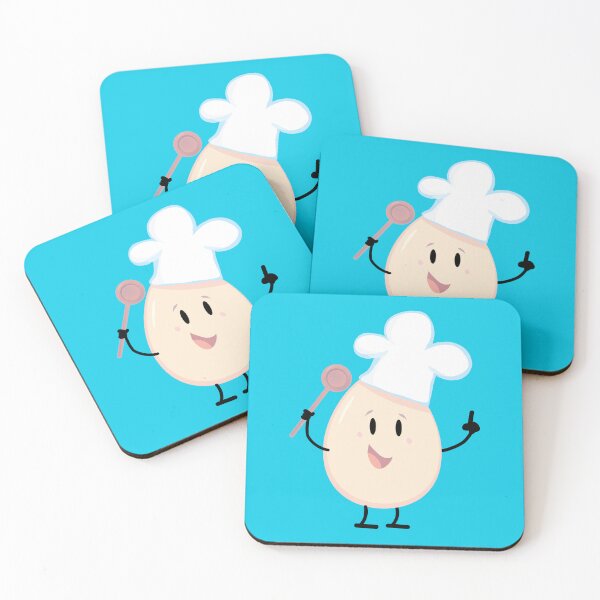 Item preview, cheerful egg as the chef's mascot designed and sold by duxpavlic.