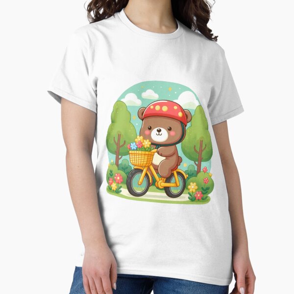 Artikel-Vorschau von Entzückendes Bären-Fahrrad-Kinder-T-Shirt: Lustiges und verspieltes Design, designt und verkauft von IMADOST.