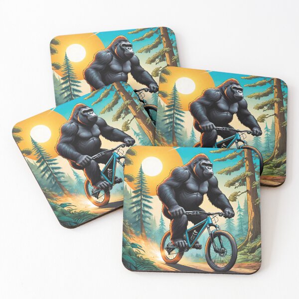 Item preview, Gorilla MTB Adventure: Cartoon Style designed and sold by GrizzlyCollective.