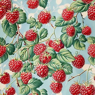 Artwork thumbnail, Fresh Raspberries by junkydotcom