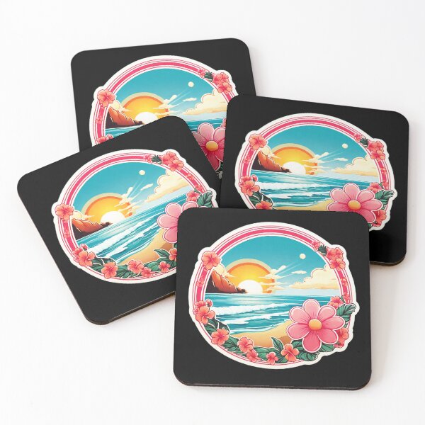Item preview, Bubblegum Sun over Hawaii Beach with Orchids designed and sold by NautiChic.