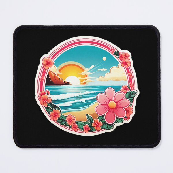 Item preview, Bubblegum Sun over Hawaii Beach with Orchids designed and sold by NautiChic.