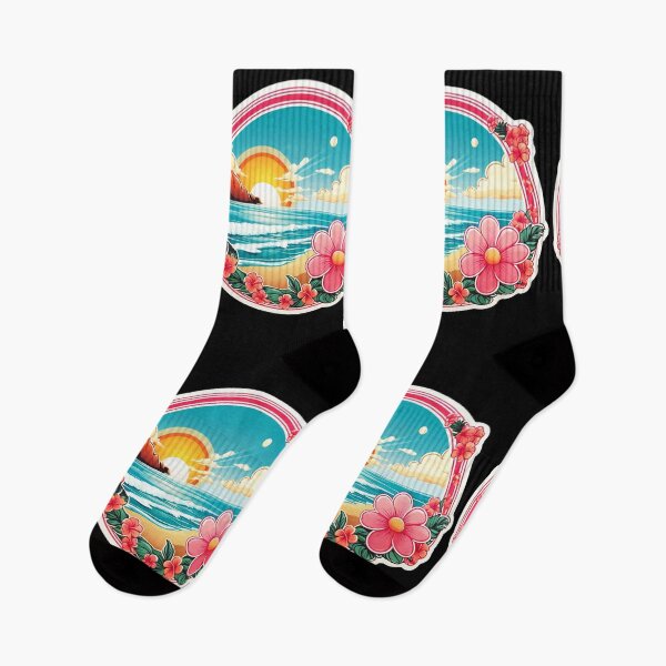 Item preview, Bubblegum Sun over Hawaii Beach with Orchids designed and sold by NautiChic.
