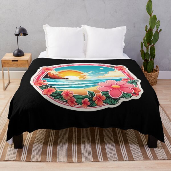 Item preview, Bubblegum Sun over Hawaii Beach with Orchids designed and sold by NautiChic.