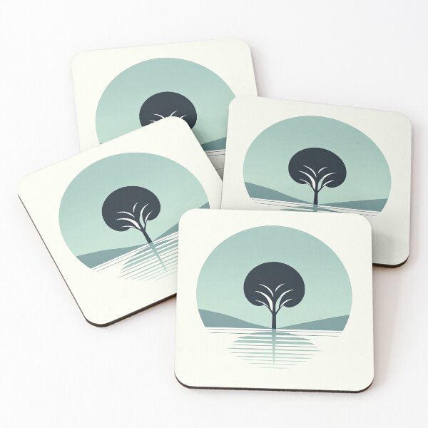 Item preview, Serene Minimalist Tree Landscape designed and sold by SunkenCost.