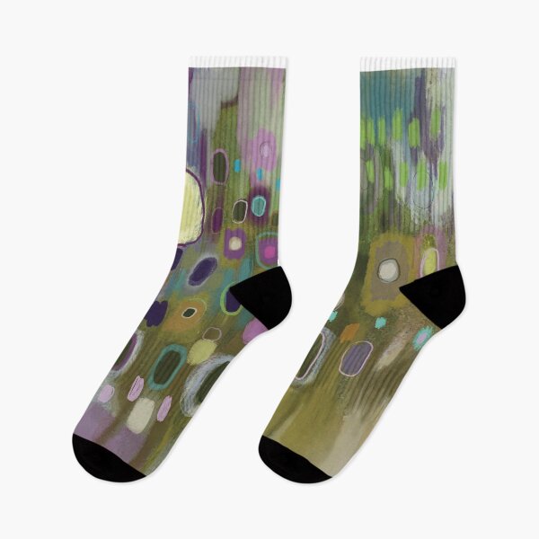 Item preview, Green Grass and Purple Pansies designed and sold by Emilia Bachelier.