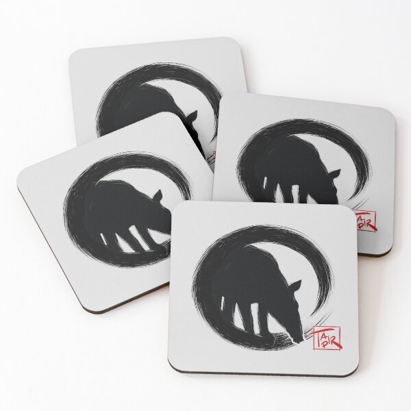 Item preview, Malayan Tapir In Japanese Enso Circle Zen Tapir designed and sold by Skizzenmonster.