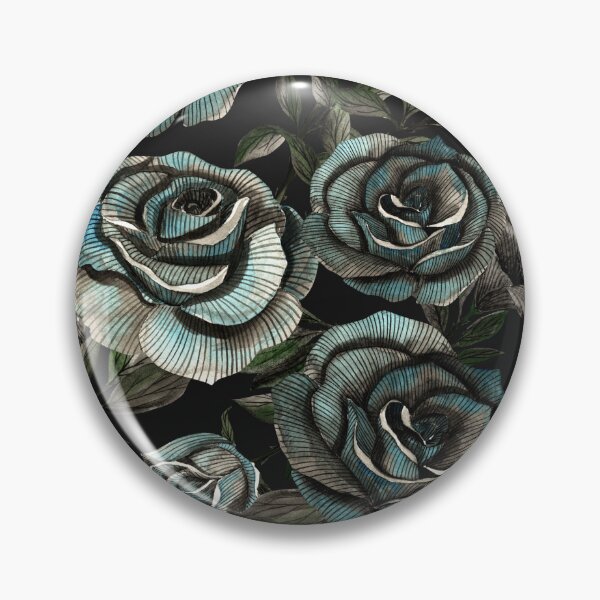 Item preview, Drawing of Black roses pattern designed and sold by EmeraldeaArt.