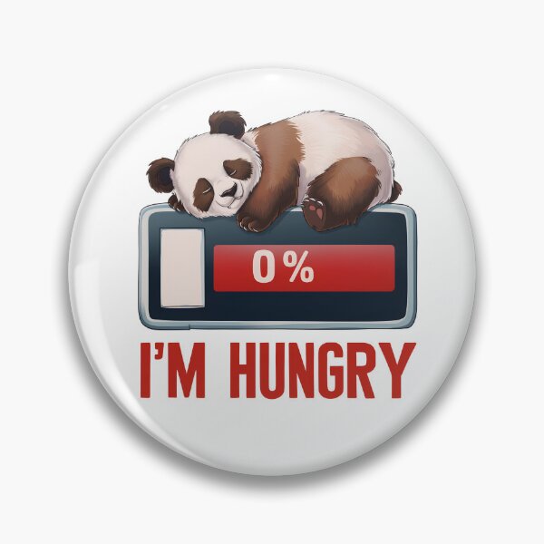 Item preview, Panda Battery 0% "I'm hungry" designed and sold by garasani.