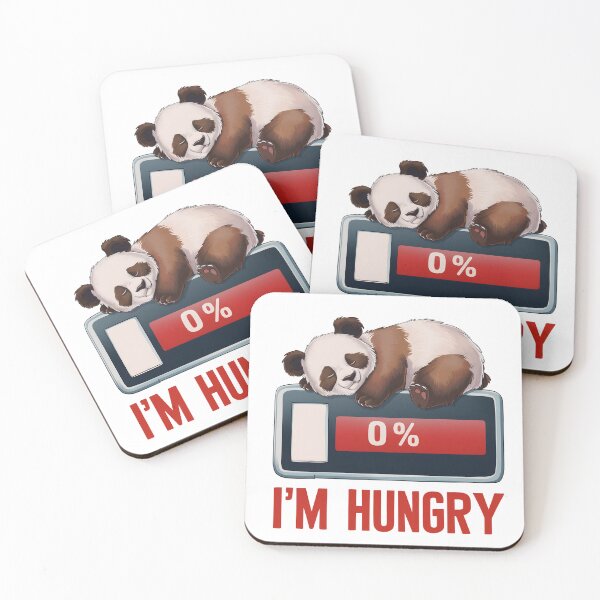 Item preview, Panda Battery 0% "I'm hungry" designed and sold by garasani.