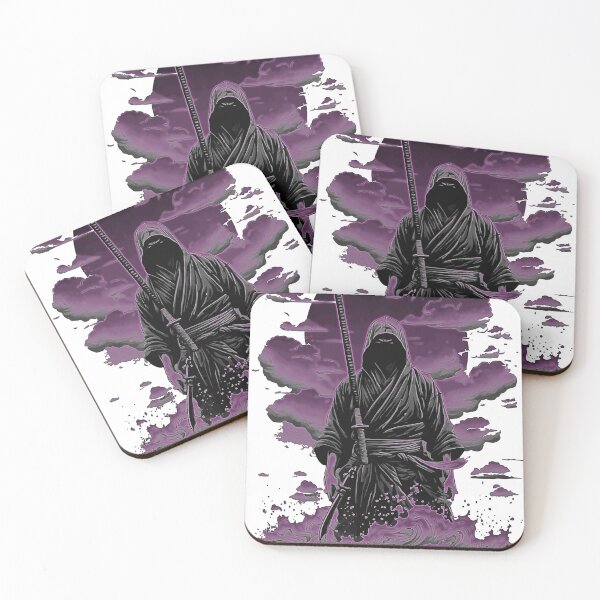 Item preview, ninja with katana, purple shadow designed and sold by misbahsiro.