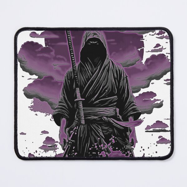 Item preview, ninja with katana, purple shadow designed and sold by misbahsiro.