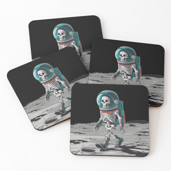 Item preview, Skeleton Vibing on the Moon designed and sold by Delusion Tees.