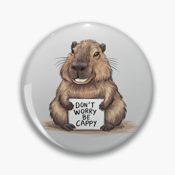 Item preview, Don't worry Be cappy, Capybaras designed and sold by MyLittleOwl.