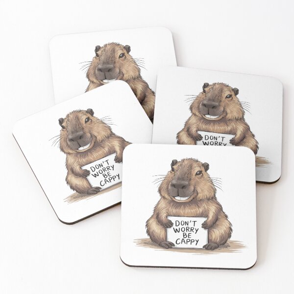Item preview, Don't worry Be cappy, Capybaras designed and sold by MyLittleOwl.
