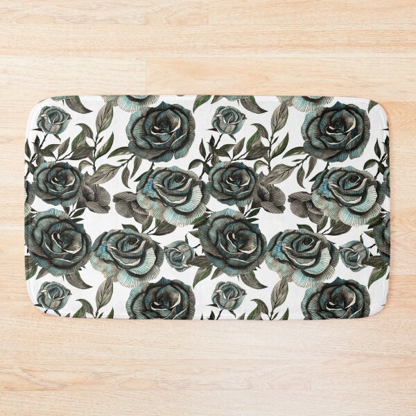Item preview, Drawing of Black roses transparent pattern designed and sold by EmeraldeaArt.