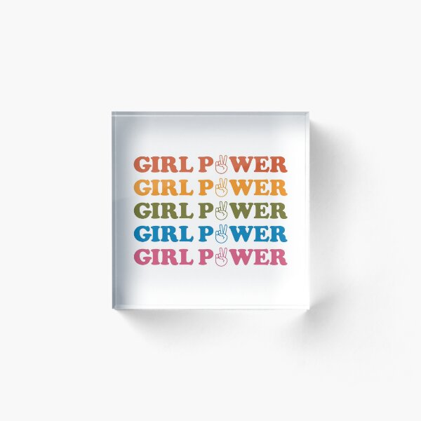 GIRL POWER Acrylic Block