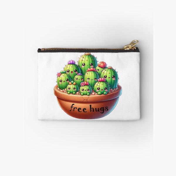 Item preview, Abrazos gratis - Dibujos animados lindo cactus Lámina artística designed and sold by IM Hunter.