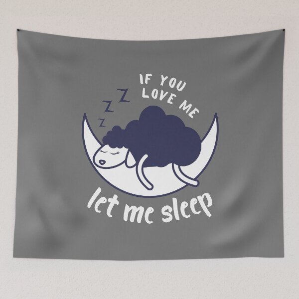 Item preview, Counting Sheep on the Moon: If You Love Me Let Me Sleep designed and sold by Amazing-Kortez.