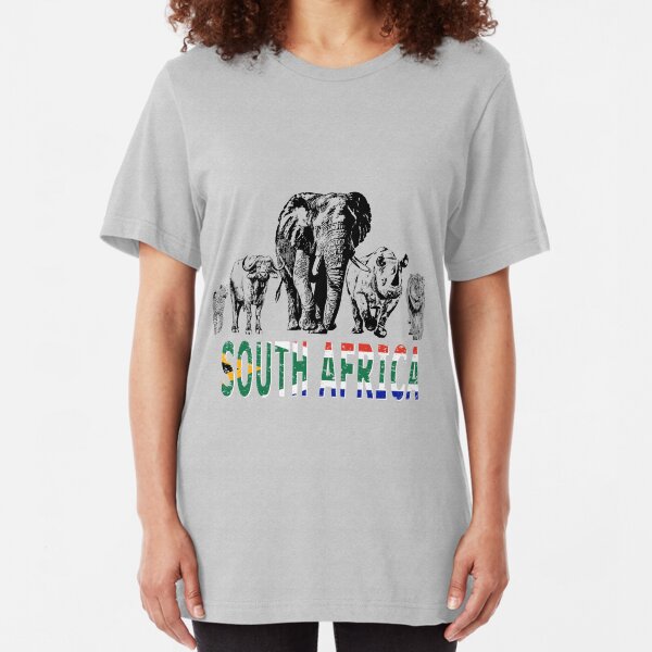 Africa's Big Five for South Africa Fans Slim Fit T-Shirt