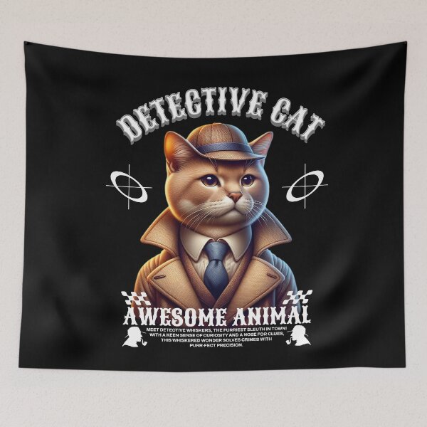 Item preview, Detective cat designed and sold by JansenGS.