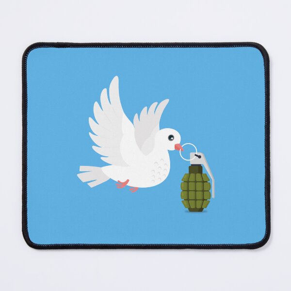 Item preview, War and Peace - Dove of Peace with hand grenade designed and sold by messy-nessie.