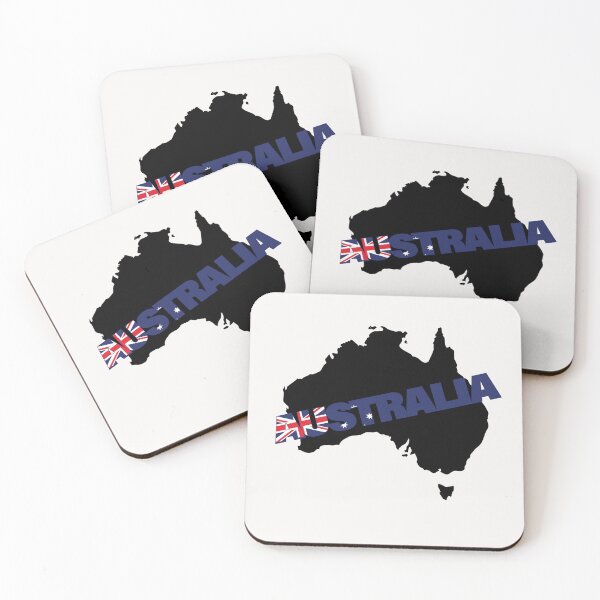 Item preview, Australia Flag Map tasmania  melbourne  sydney  perth  designed and sold by AnimalsDH305.