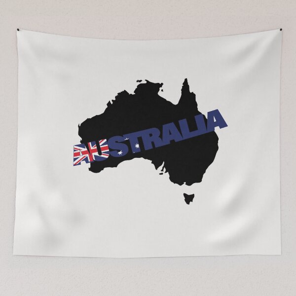 Item preview, Australia Flag Map tasmania  melbourne  sydney  perth  designed and sold by AnimalsDH305.