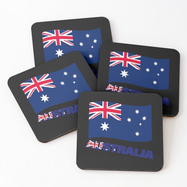 Item preview, Australia Flag Map tasmania  melbourne  sydney  perth  designed and sold by AnimalsDH305.
