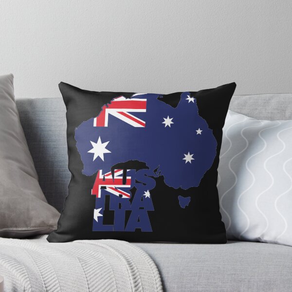 Item preview, Australia Flag Map tasmania  melbourne  sydney  perth  designed and sold by AnimalsDH305.