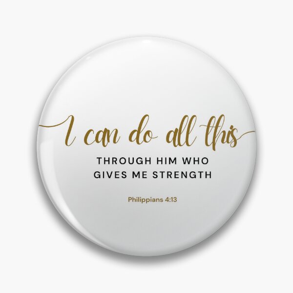 Item preview, Bible verse Philippians 4:13, Words of Encouragement designed and sold by MyLittleOwl.