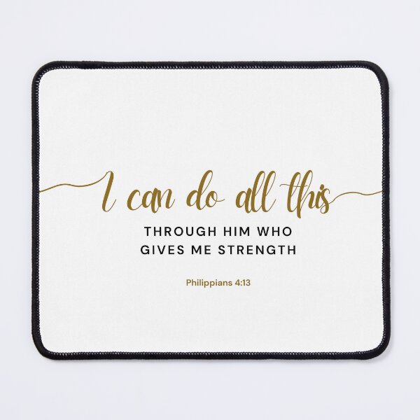 Item preview, Bible verse Philippians 4:13, Words of Encouragement designed and sold by MyLittleOwl.