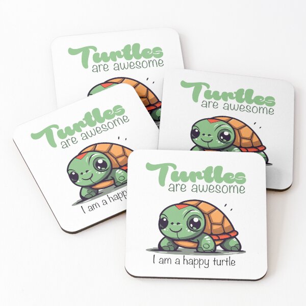 Item preview, Turtles are Awesome I am a happy Turtle designed and sold by luckyhue.
