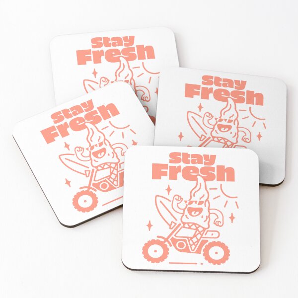 Artikelvorschau, STAY FRESH Eis • Koralle • Motorrad entworfen und verkauft von Ursule-art.