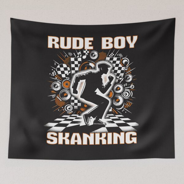 Item preview, Rude Boy Skanking Ska Music Scene designed and sold by MerchByCraig.