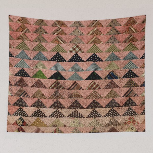 Item preview,  'Flying Geese' Quilt | Textile Print | Cali Boho | Bossy Cat Home designed and sold by BossyCatHome.