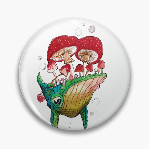 Item preview, mushroom whale designed and sold by Ashleigh O'Lynn.