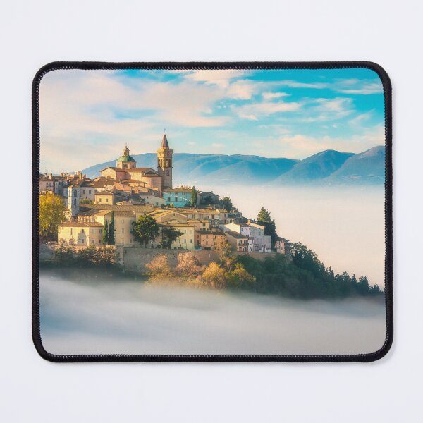 Item preview, Trevi picturesque village in a foggy morning. Umbria, Italy. designed and sold by Stefano Orazzini.