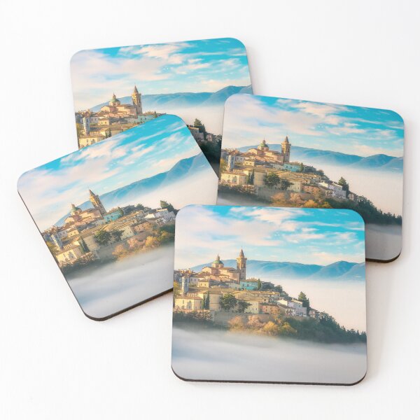Item preview, Trevi picturesque village in a foggy morning. Umbria, Italy. designed and sold by Stefano Orazzini.