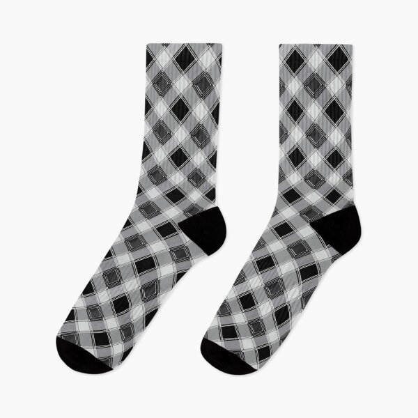 Item preview,  Monochrome Geometric Plaid Pattern designed and sold by ImagineCorner.
