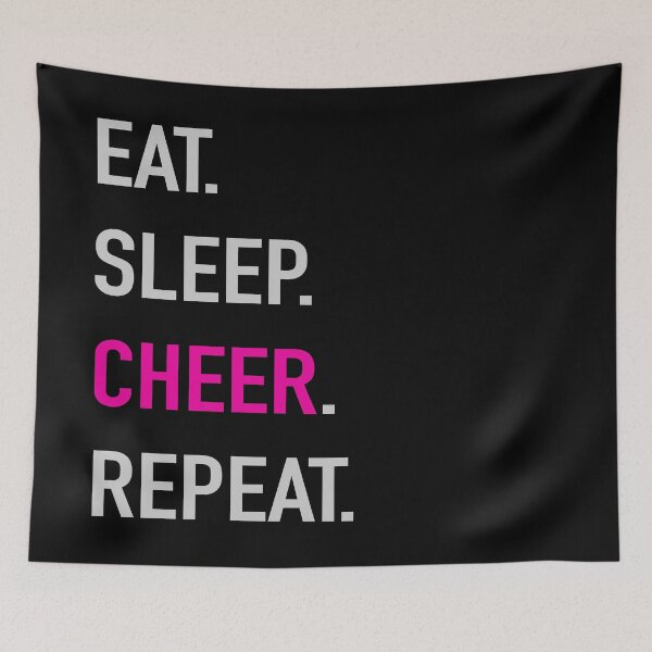 Item preview, EAT. SLEEP. CHEER. REPEAT. designed and sold by ArtPricarpe.